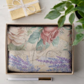 Papier Mousseline floral (Cadeau)