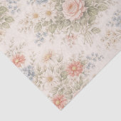 Papier Mousseline Floral Blush Garden Heirloom Pattern (Détail)