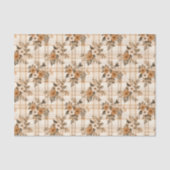 Papier Mousseline Floral Bouquets and Autumn Plaid 3 Sheets (Recto)
