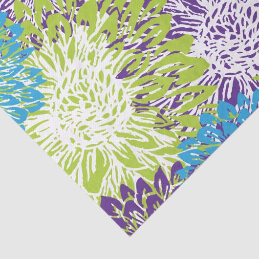 Papier Mousseline Floral brillant (Détail)