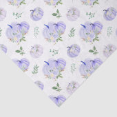 Papier Mousseline Floral Citrouille pourpre (Détail)