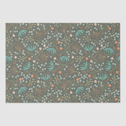 Papier Mousseline Floral de Christmas (Recto)