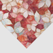 Papier Mousseline Floral de perle rouge (Détail)