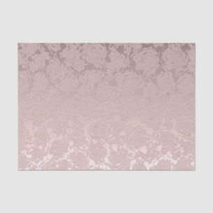 Papier Mousseline Floral Élégant Dusty Rose Dusty rose moderne chic