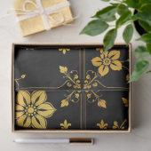 Papier Mousseline Floral Elegant Luxury Collection Populaire (Cadeau)