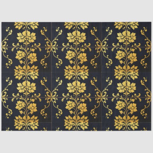 Papier Mousseline Floral Elegant Luxury Collection tendance (Recto)