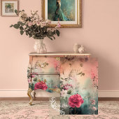 Papier Mousseline Floral Ethéal Abstrait