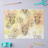 Papier Mousseline Floral féminin (Artisanat)