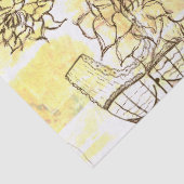 Papier Mousseline Floral féminin (Détail)