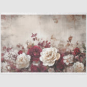 Papier Mousseline Floral, French Chic, Rose & Peony (Recto)