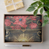 Papier Mousseline Floral Gothic Tarot Reader's Card Abstract Collage (Cadeau)