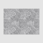 Papier Mousseline Floral gris vintage | Découpage (Recto)