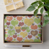 Papier Mousseline Floral Love Hearts Motif rose (Cadeau)