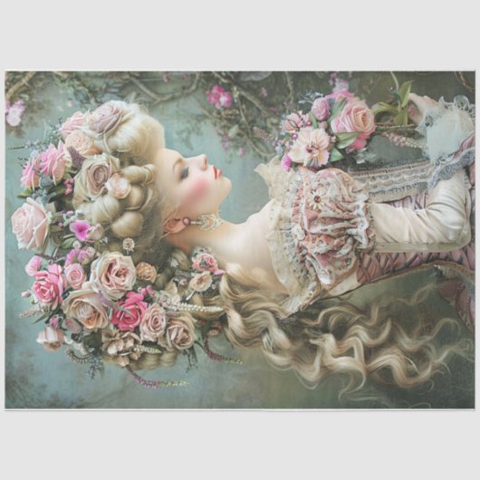 Papier Mousseline Floral Maiden (Recto)