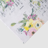 Papier Mousseline Floral musical (Détail)