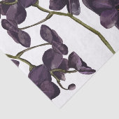 Papier Mousseline Floral noir minimaliste (Détail)