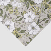 Papier Mousseline Floral papillon (Détail)