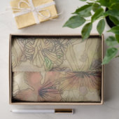 Papier Mousseline floral perché (I) (Cadeau)