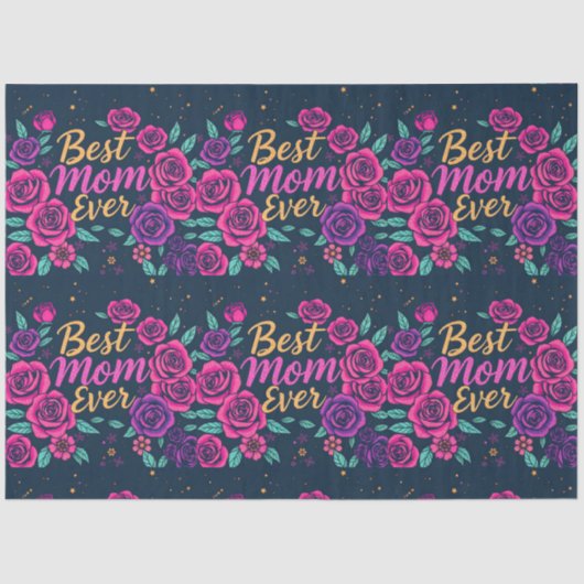 Papier Mousseline Floral Populaire Collection Cadeaux de Luxe (Recto)