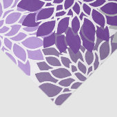 Papier Mousseline Floral pourpre et gris moderne (Détail)