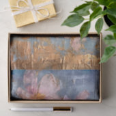 Papier Mousseline Floral rose texturé (Cadeau)