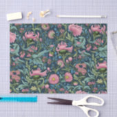 Papier Mousseline Floral rose vintage (Artisanat)