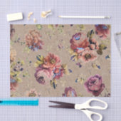 Papier Mousseline Floral rustique vintage (Artisanat)