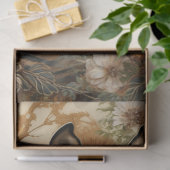 Papier Mousseline Floral Zebra (Cadeau)