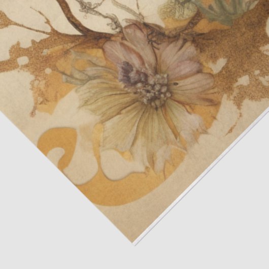 Papier Mousseline Floral Zebra (Détail)