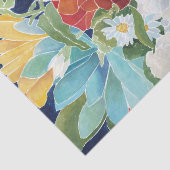 Papier Mousseline Florals de minuit III (Détail)