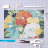 Papier Mousseline Florals de minuit III (Artisanat)