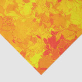 Papier Mousseline Floranese red patterns (Détail)