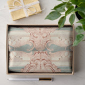 Papier Mousseline Floraux encadrés 002 (Cadeau)