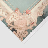 Papier Mousseline Floraux encadrés 002 (Détail)