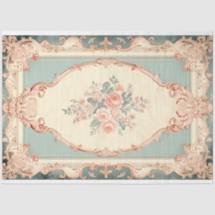 Papier Mousseline Floraux encadrés 002