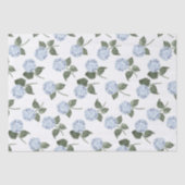 Papier Mousseline Flore bleu Hydrangea (Recto)