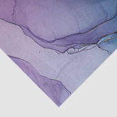 Papier Mousseline Flore bleue dans la série d'encre d'alcool Design (Détail)