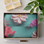 Papier Mousseline Flore Colorée, Symphonie Visuelle (Cadeau)