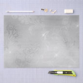 Papier Mousseline Flore de dentelle d'argent (Artisanat)