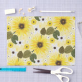 Papier Mousseline Flore de tournesol (Artisanat)