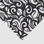 Papier Mousseline Flore de tulipe décorative en blanc (Détail)