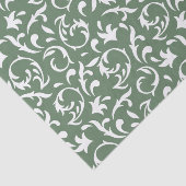 Papier Mousseline Flore décorative en papier de tissus blanc (Détail)