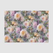 Papier Mousseline Flore douce et Roses (Recto)