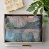 Papier Mousseline Flore Dragonfly Pastel Ethereal Whimsal (Cadeau)