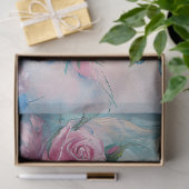 Papier Mousseline Flore Dragonfly Pastel Ethereal Whimsal (Cadeau)