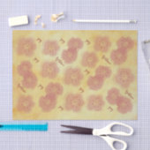 Papier Mousseline Flore en rose N Golds Papier de tissus (Artisanat)