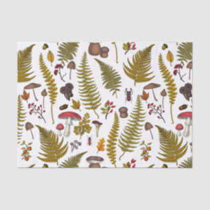 Papier Mousseline Flore et faune boisées 2