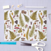 Papier Mousseline Flore et faune boisées 2 (Artisanat)