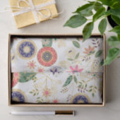 Papier Mousseline Flore folklorique branchée Flore originale Design (Cadeau)