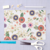 Papier Mousseline Flore folklorique branchée Flore originale Design (Artisanat)